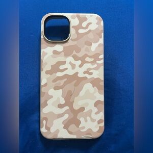 iPhone 14 Plus Camouflage Case - Tan and Cream